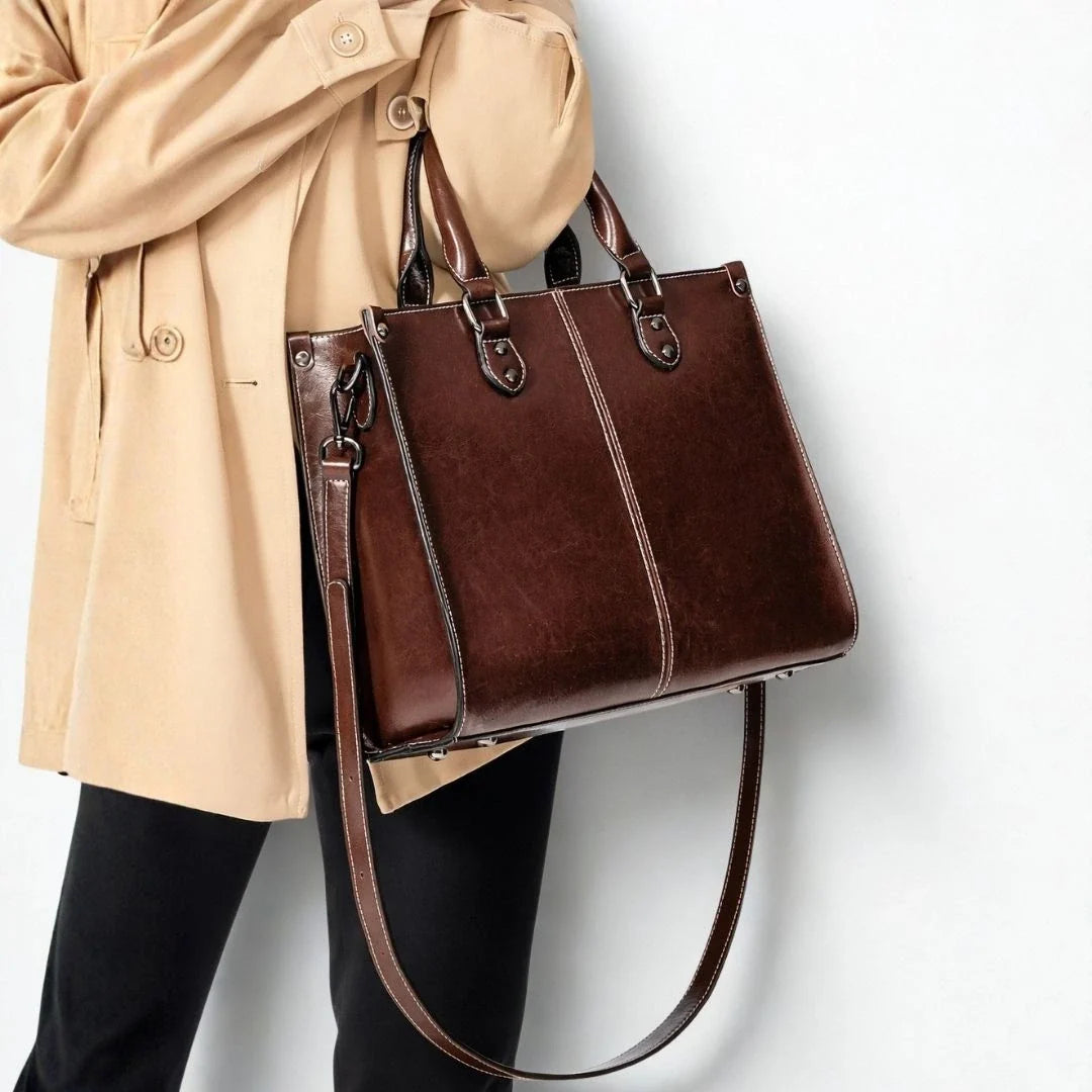 Bolsa Executiva Feminina Mavellié Signature com Alça de Ombro