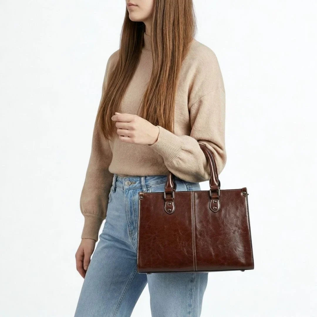 Bolsa Executiva Feminina Mavellié Signature com Alça de Ombro