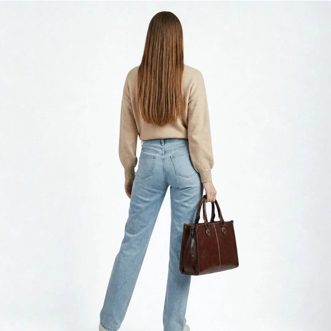 Bolsa Executiva Feminina Mavellié Signature com Alça de Ombro