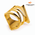 Anel Vera Banhado em Ouro 18k