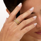 Anel Maquenze Banhado em Ouro 18k