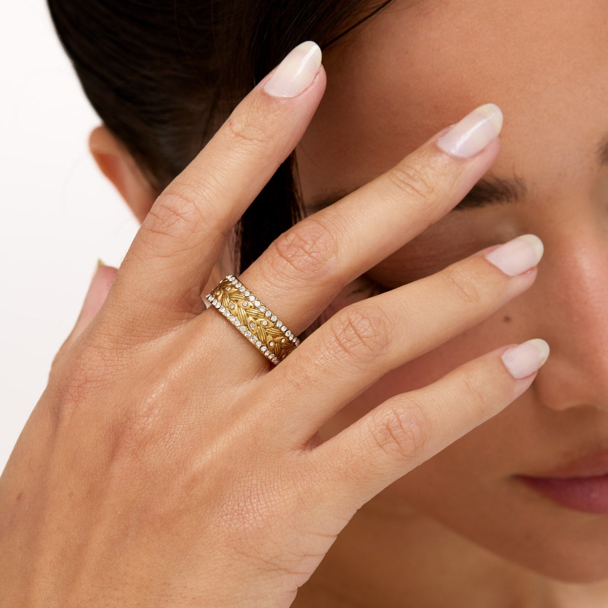 Anel Maquenze Banhado em Ouro 18k