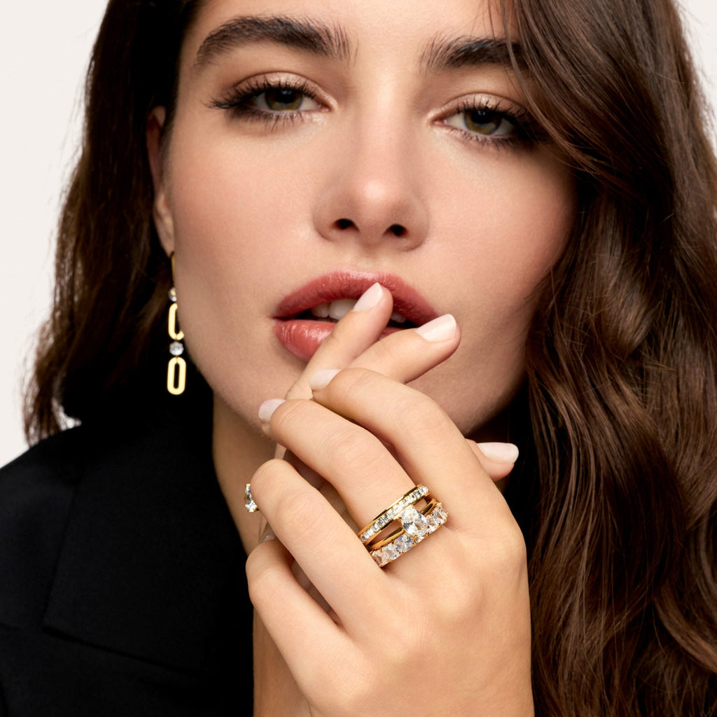 Anel Queen Banhado em Ouro 18k