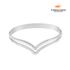 Bracelete Diadema Banhado em Prata