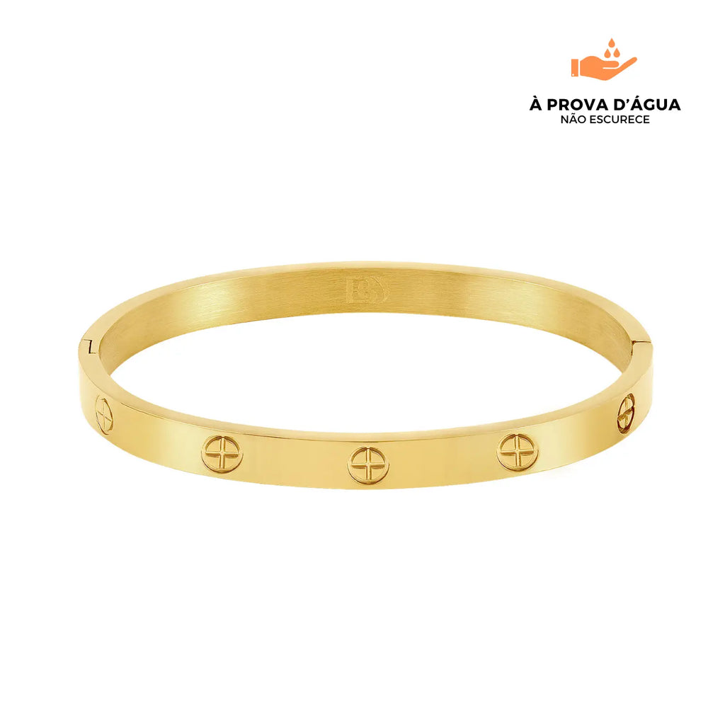 Bracelete Glamour Slim Banhado em Ouro 18k