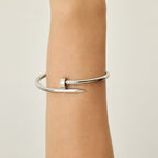 Bracelete Ponta Lone Banhado em Prata