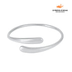 Bracelete Pontos Bali Regulável Banhado em Prata