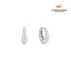 Brincos Londrinos 8MM Banhados em Prata