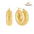 Brincos Maré Banhados em Ouro 18k