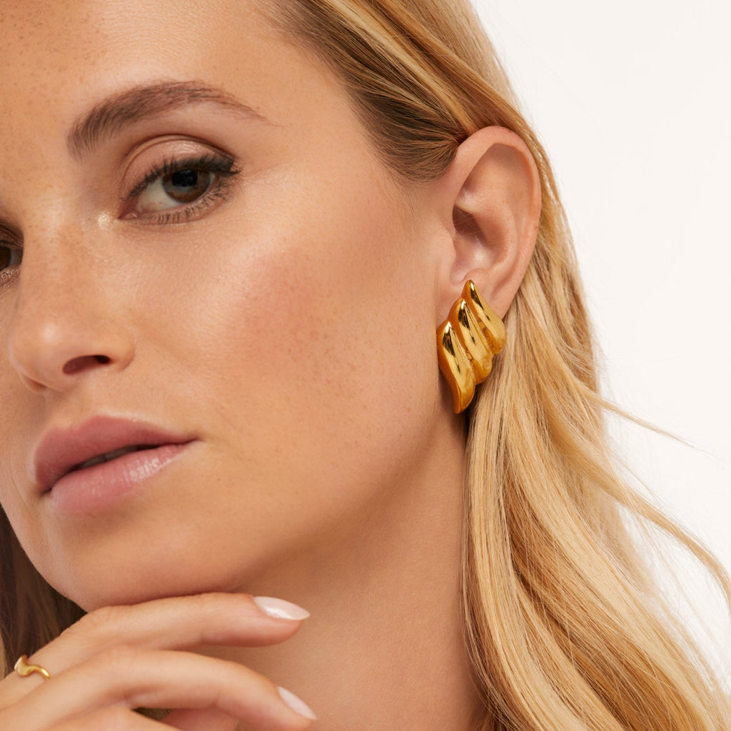 Brincos Viena Banhados em Ouro 18k