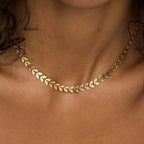 Choker Pinhais Banhada em Ouro 18k