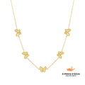 Colar Borboleta Banhado em Ouro 18k