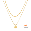 Colar Duplo Sienna Banhado em Ouro 18k