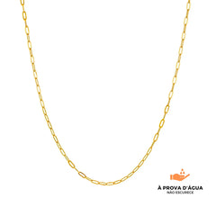 Colar Elos Banhado em Ouro 18k