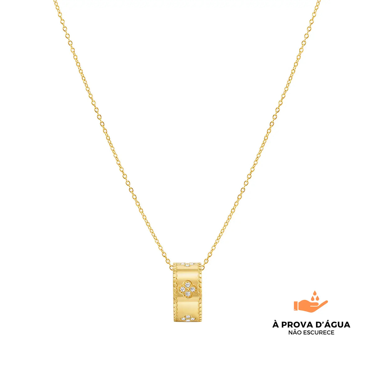 Colar Gênova Banhado em Ouro 18k