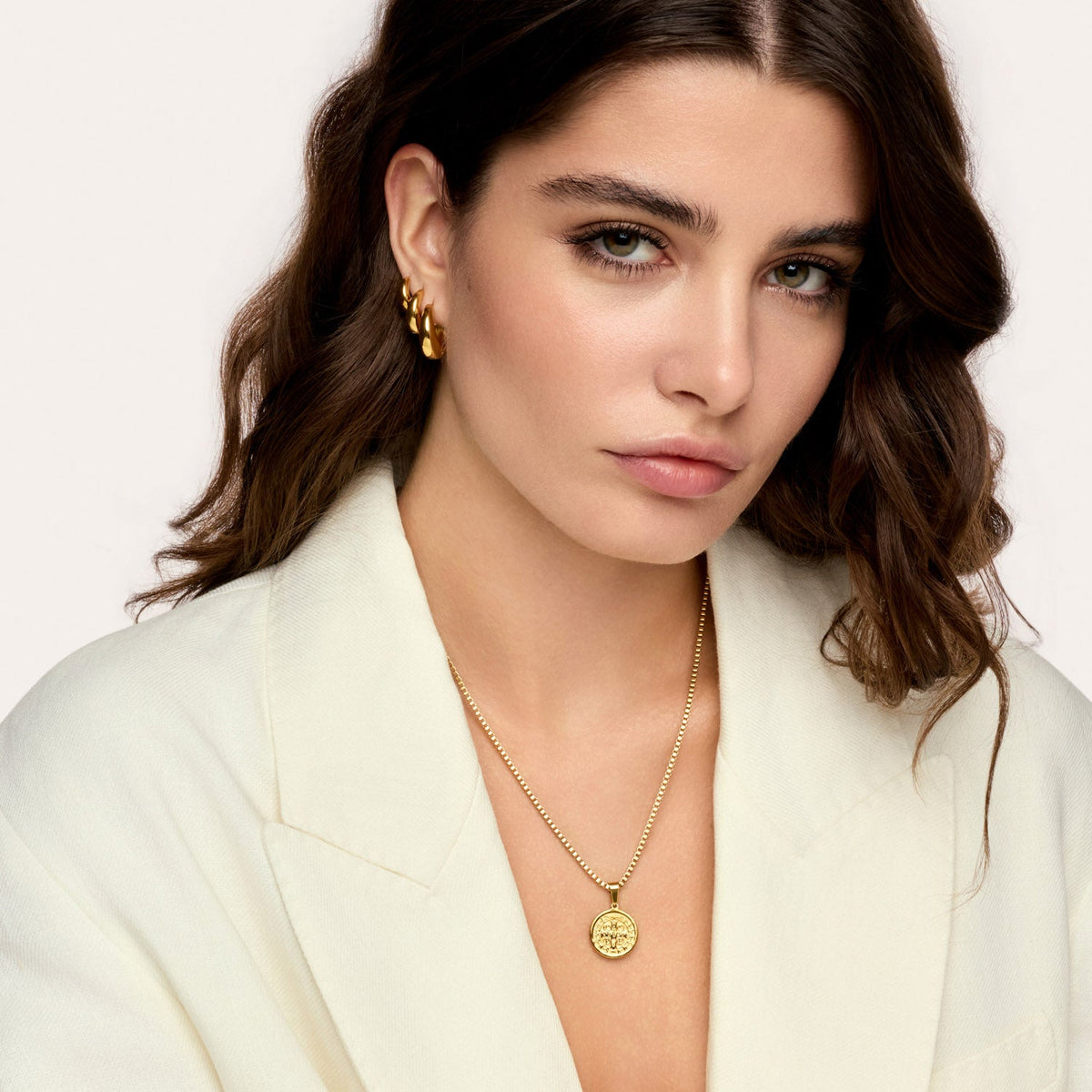 Colar São Bento Banhado em Ouro 18k