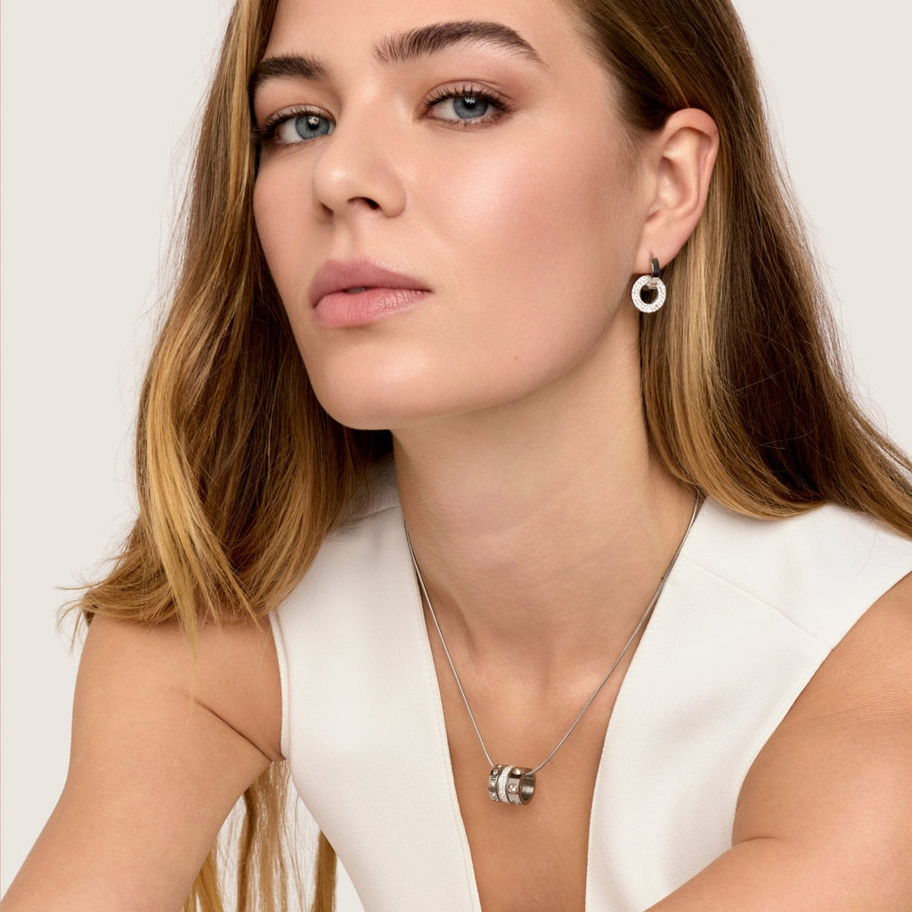 Colar Triplo Glamour Banhado em Prata