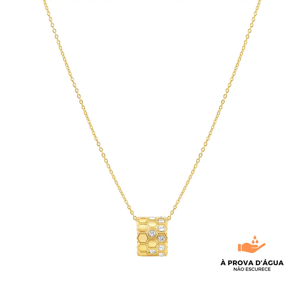 Colar Triplo Kaena Banhado em Ouro 18k