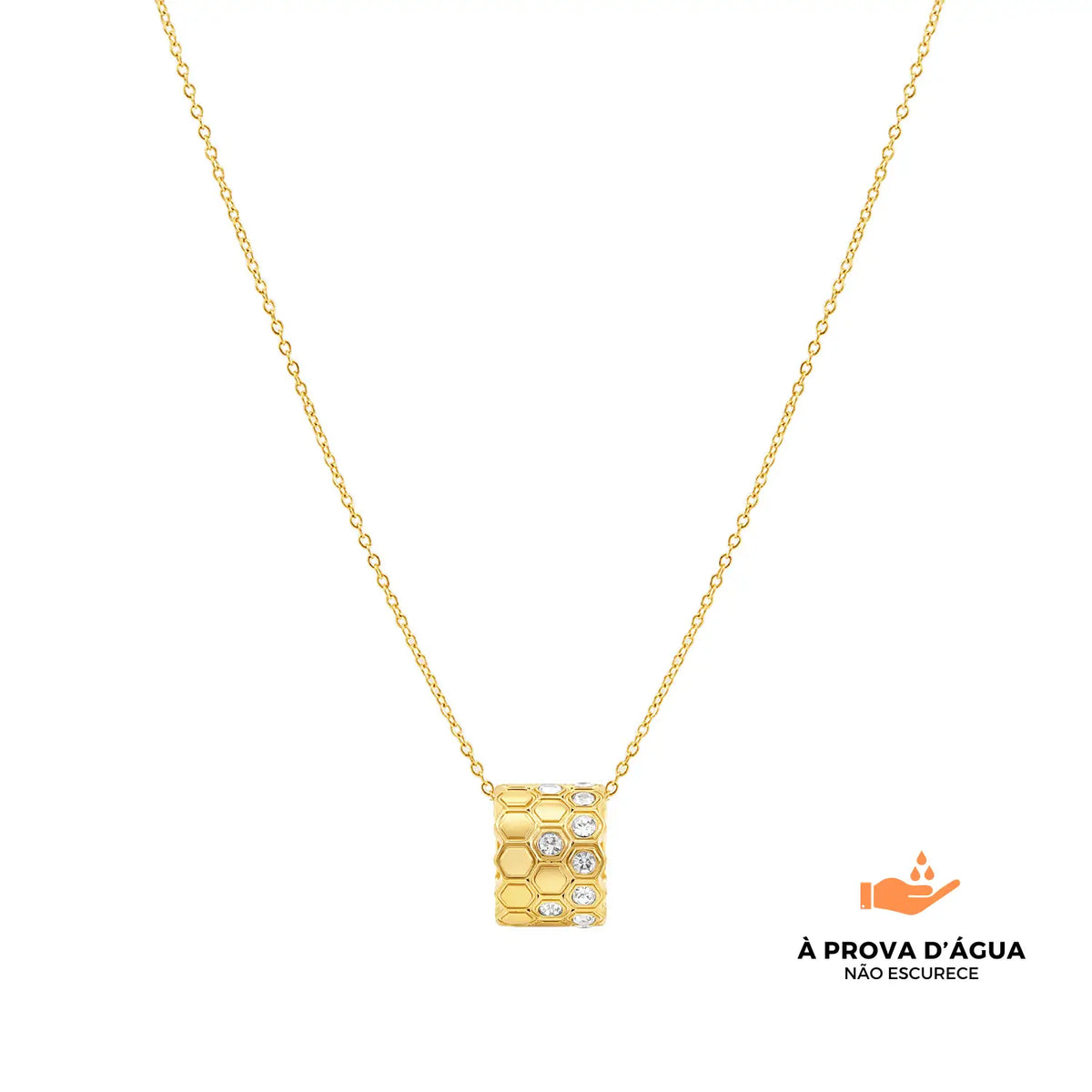 Colar Triplo Kaena Banhado em Ouro 18k