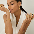 Colar de Elos Amichie Banhado em Ouro 18k