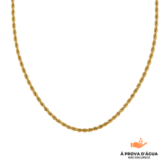 Colar de Rede Baiana Banhado em Ouro 18k - 45cm