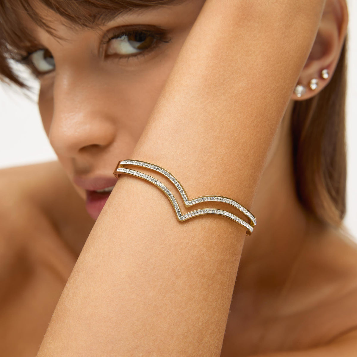 Bracelete Diadema Banhado em Ouro 18k