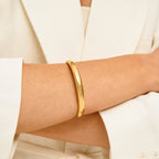 Bracelete Cúpula Regulável Banhado em Ouro 18k