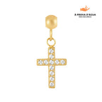Pingente Cruz Banhado em Ouro 18k