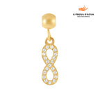 Pingente Infinito Banhado em Ouro 18k