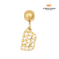 Pingente Inicial B Banhado em Ouro 18k