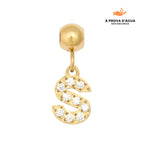 Pingente Inicial S Banhado em Ouro 18k