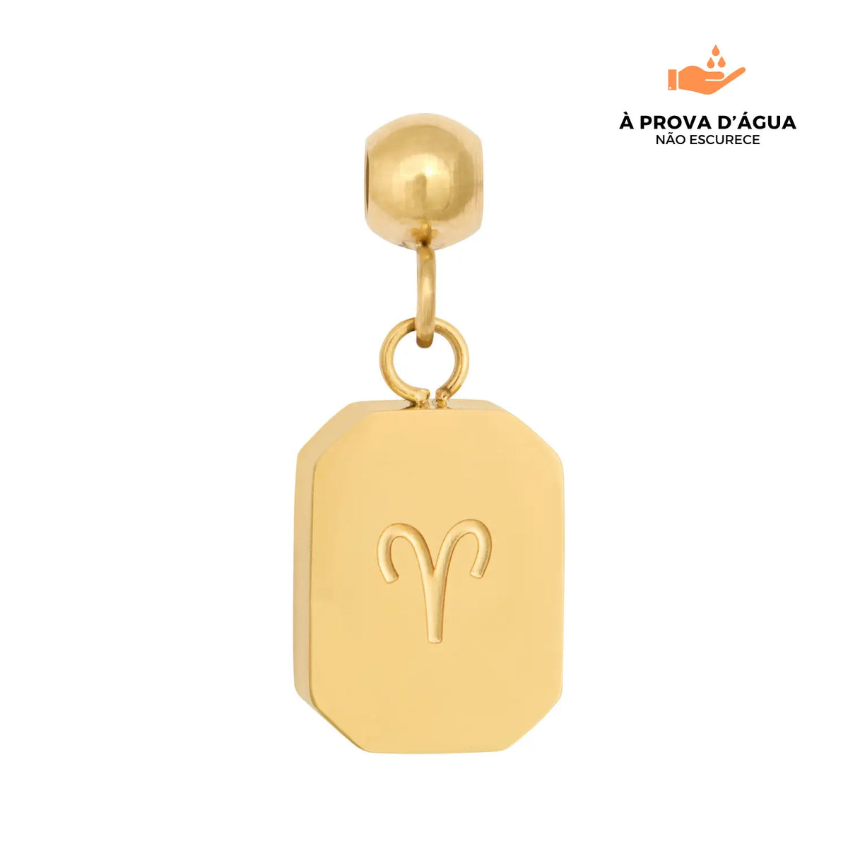 Pingente Signo Áries Banhado em Ouro 18k