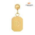 Pingente Signo Virgem Banhado em Ouro 18k