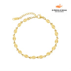 Pulseira Áurea Banhada em Ouro 18k