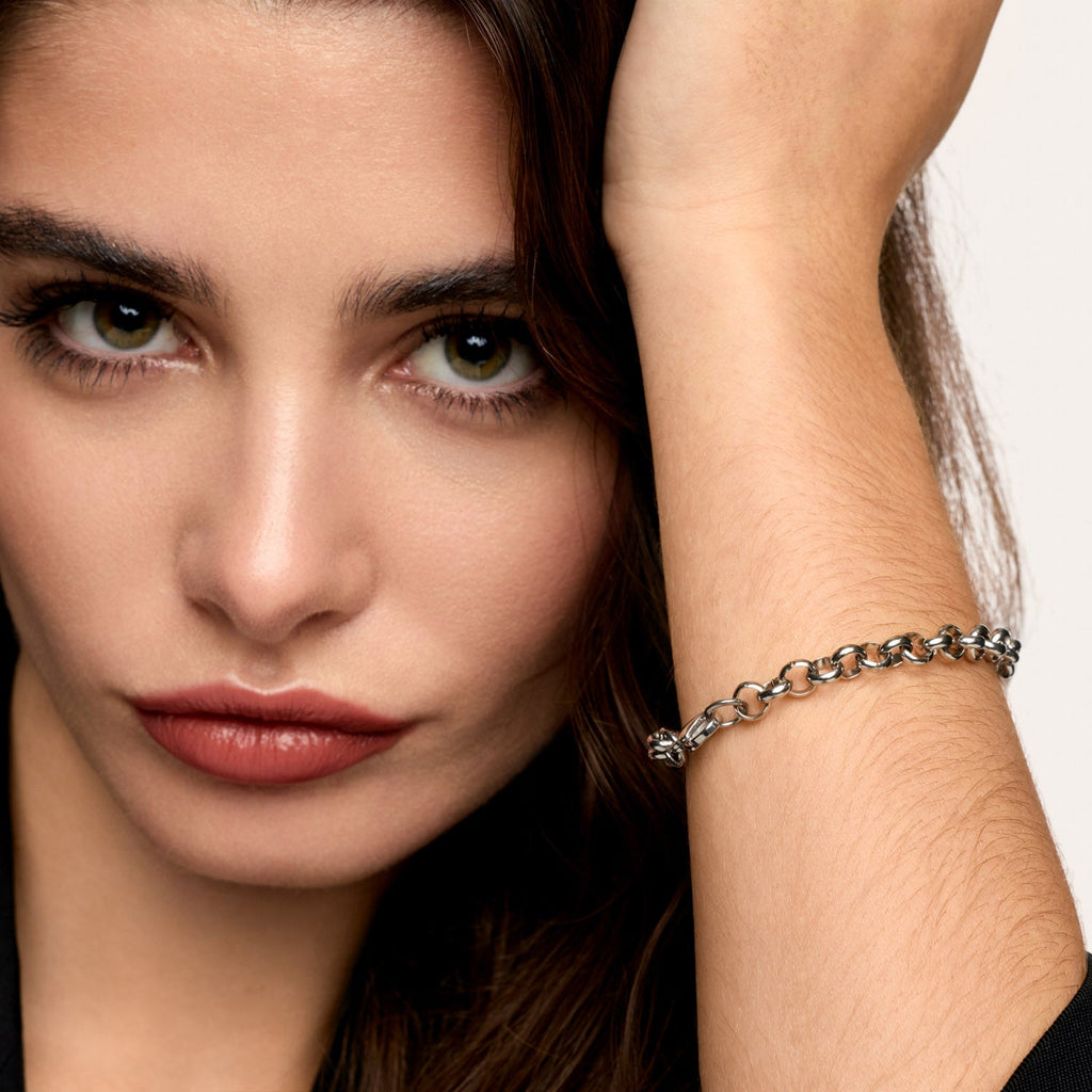 Pulseira Georgina Banhada em Prata