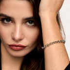 Pulseira Georgina Banhada em Prata