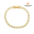Pulseira Riviera Moderna Banhada em Ouro 18k