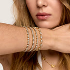Pulseira Riviera Moderna Banhada em Ouro 18k