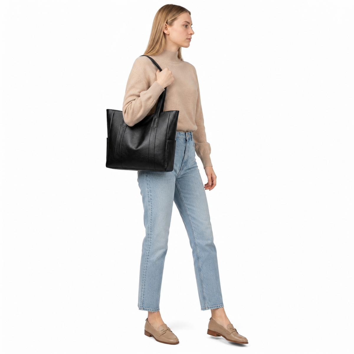 Bolsa Tote Feminina Mavellié Verona Espaçosa com Alça de Ombro