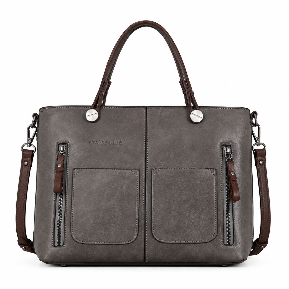 Bolsa Tote Feminina Mavellié Florence com Bolsos Frontais