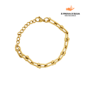 Pulseira de Elos Monclé Banhada em Ouro 18k