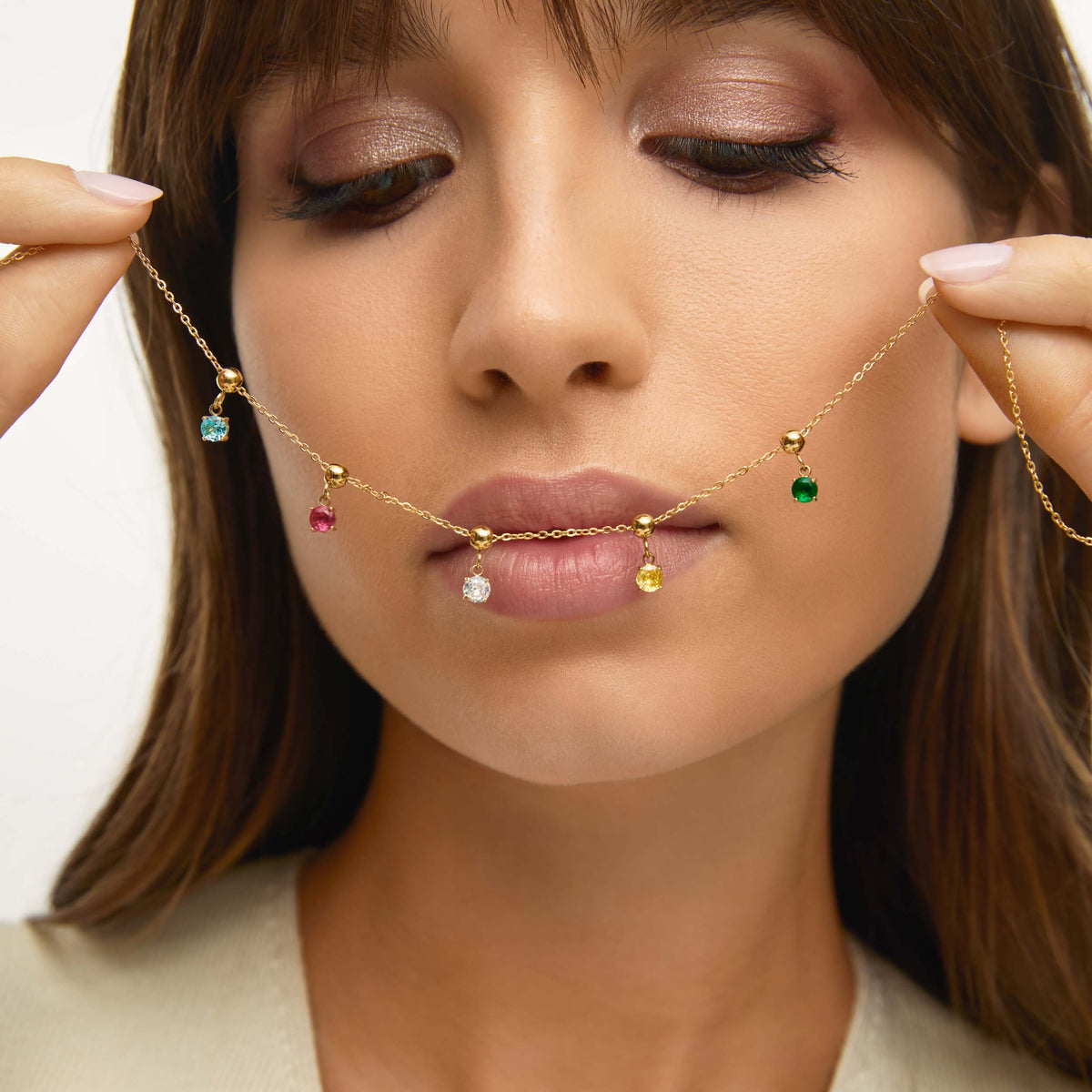 Pingente Ponto de Luz Dourado Banhado em Ouro 18k